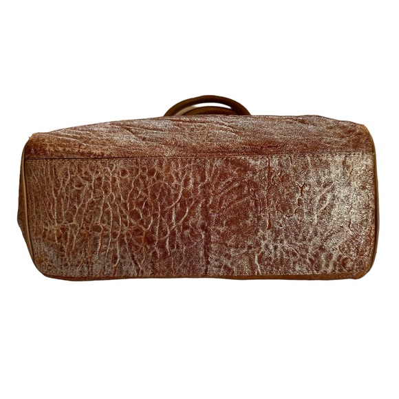 Authentic FENDI Etniko Shoulder Hand Bag Leather Brown - Picture 11 of 15